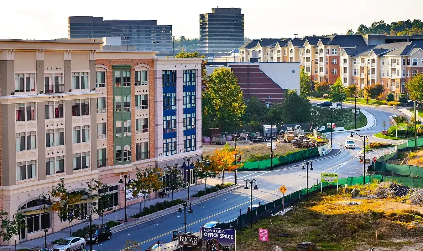 Owings Mills MD Metro Centre corporate office buildings and business district