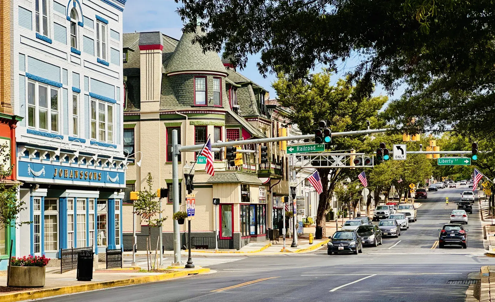 Westminster MD downtown business district with Carroll County businesses